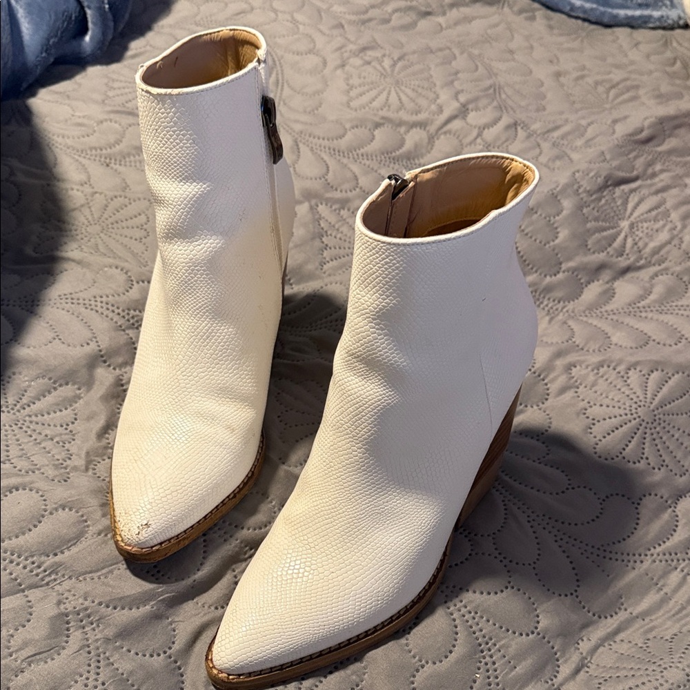 Chic White Ankle Booties